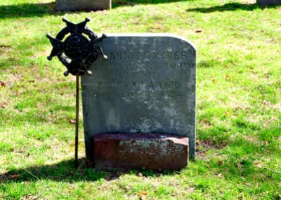Cemetery stone in Kingston, NY